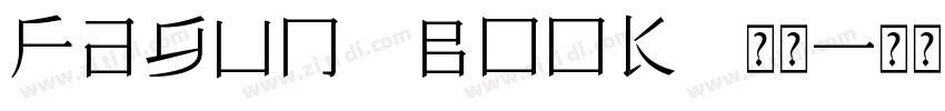 Fagun Book 常规字体转换